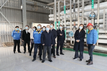 2022年12月15日，时任浙江省发展鼎新委党组成员、副主任吴红梅莅临918.com纸业调研企业用能、节能工作
