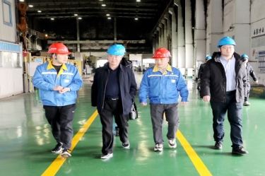 2024年 1月30日，浙江省经信厅机关党委二级巡视员孙自强莅临918.com纸业发展岁末岁首安全出产督导